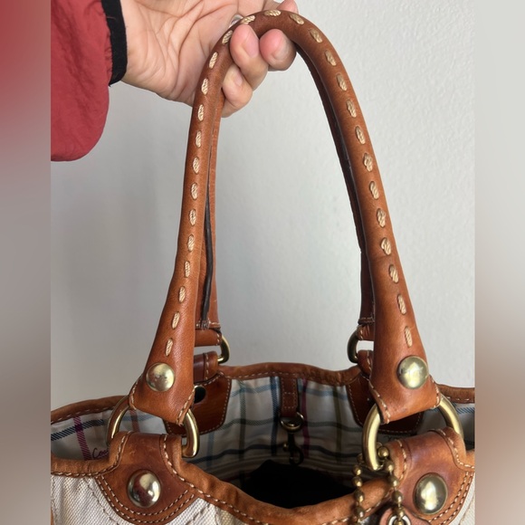 Limited Edition Coach Bleeker Canvas Leather Tote - Picture 4 of 16